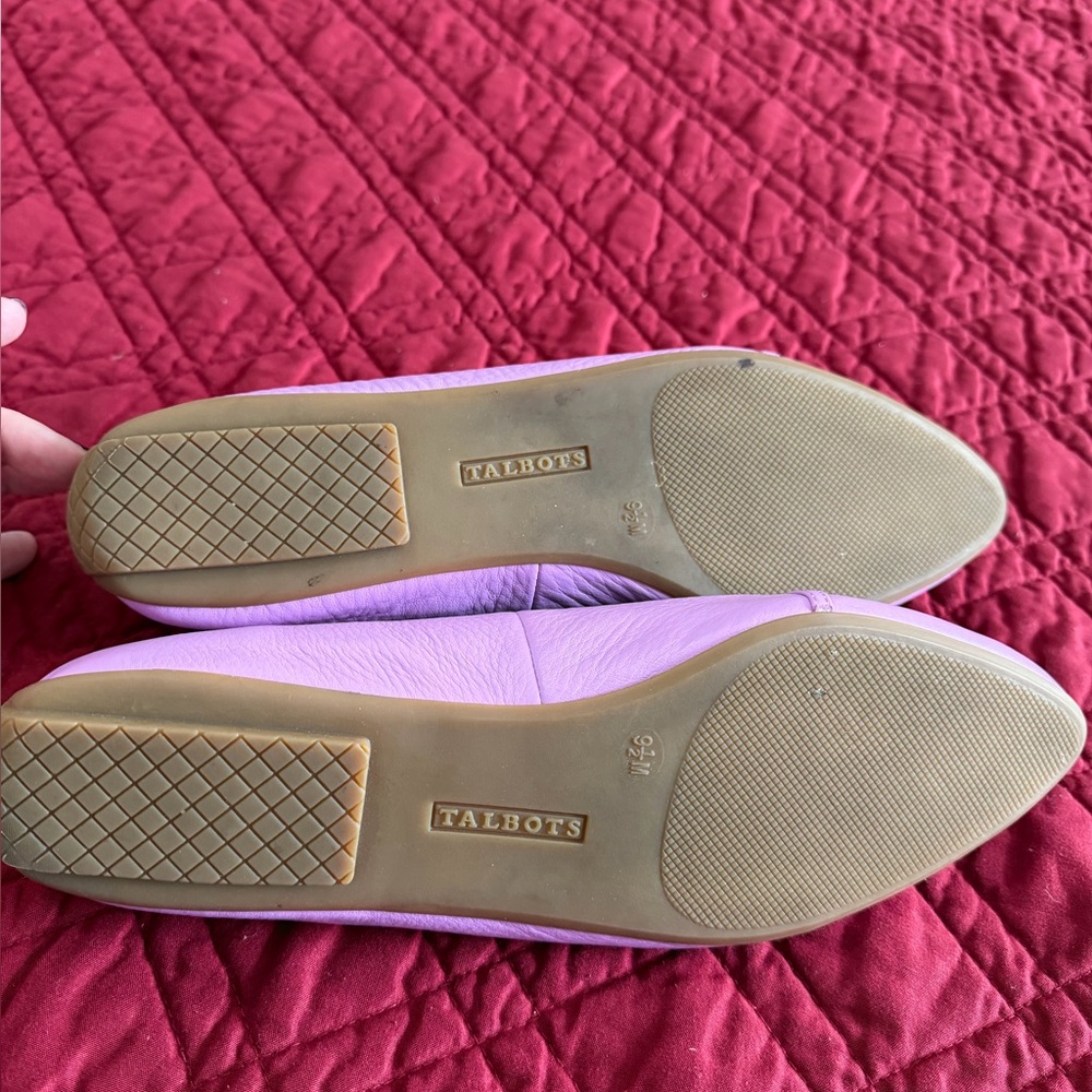 TALBOTS FRANCESCA CHAINLINK DRIVING MOCCASINS - PEBBLED LEATHER SIZE 9.5 - Picture 7 of 11